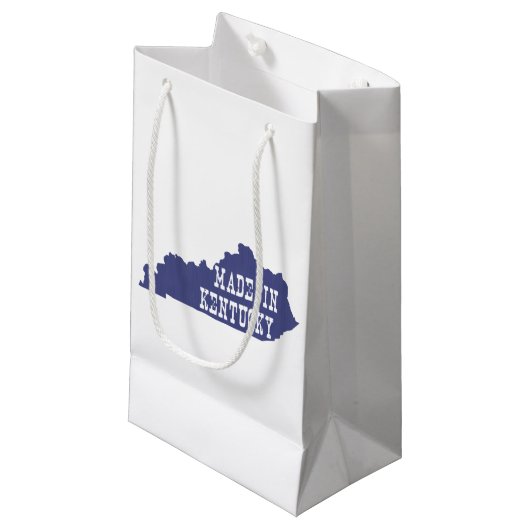 Made in Kentucky Silhouette Geschenktasche Kleine Geschenktüte (Vorderseite Schrägansicht)