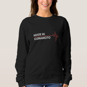Made in Kumamoto Japan Geburtsort Heimat vor Sweatshirt
