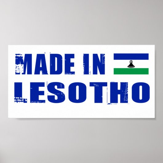 Made in Lesotho Poster (Vorne)