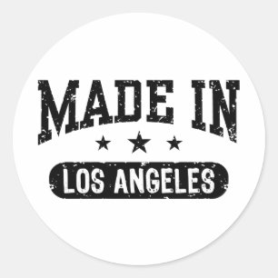 Made in Los Angeles Runder Aufkleber