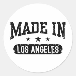 Made in Los Angeles Runder Aufkleber