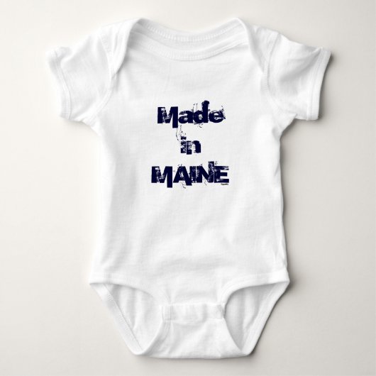 Made in Maine (Marine) Baby Strampler (Vorderseite)