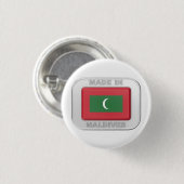 Made in Malediven Button (Vorne & Hinten)