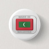Made in Malediven Button (Vorderseite)