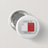 Made in Malta Button (Vorne & Hinten)