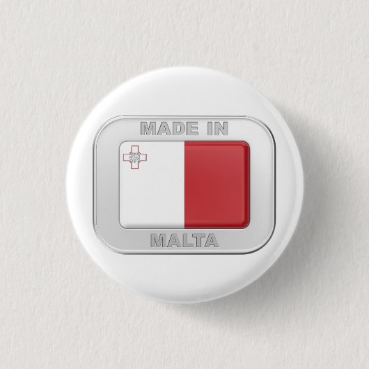 Made in Malta Button (Vorderseite)