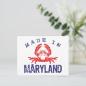 Made in Maryland Postkarte (Stehend Vorderseite)