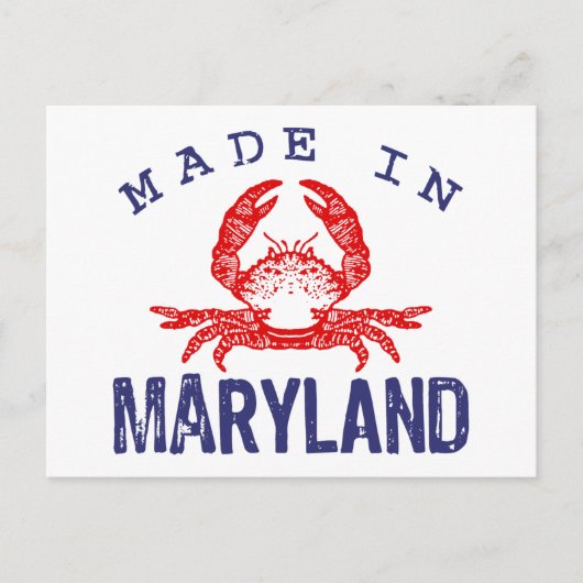 Made in Maryland Postkarte (Vorderseite)