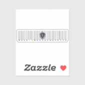 Made in Massachusetts Barcode Flag Sticker - Staat (Blatt)