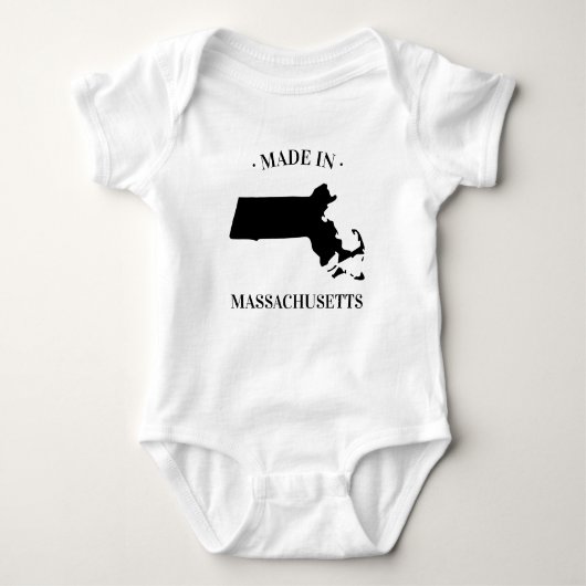 Made in Massachusetts MA Baby Bodysuit Baby Strampler (Vorderseite)