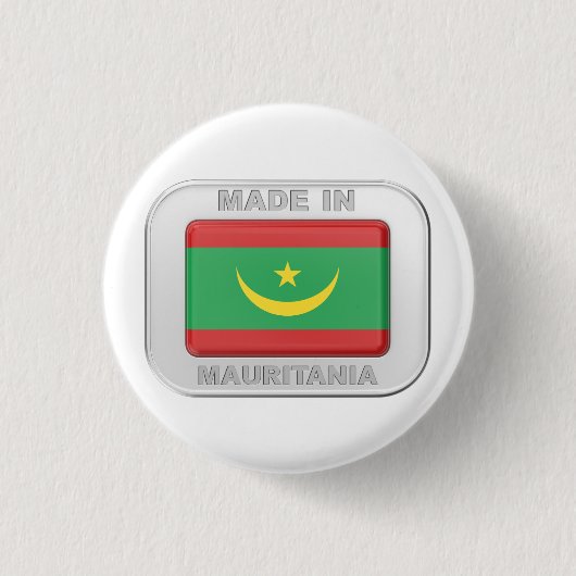 Made in Mauretanien Button (Vorderseite)