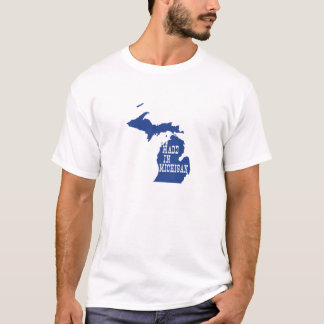Made in Michigan Map Shaped Birth Staat T-Shirt