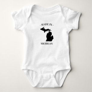 Made in Michigan MI Baby Bodysuit Strampler