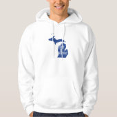 Made in Michigan Shaped Michigander Michiganian Hoodie (Vorderseite)