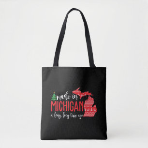 Made in Michigan vor langer Zeit Weihnachten Tasche