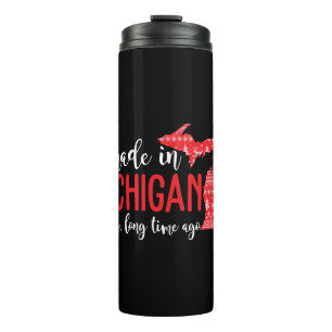 Made in Michigan vor langer Zeit Weihnachten Thermosbecher