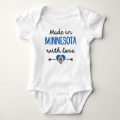 Made in Minnesota mit Liebe Baby Strampler (Vorderseite)