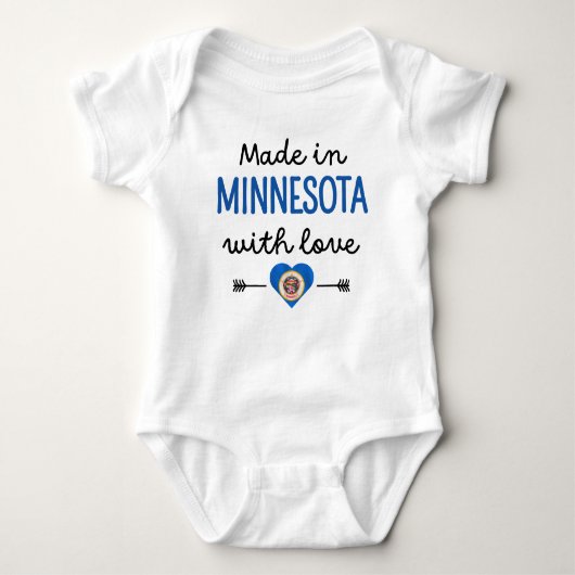 Made in Minnesota mit Liebe Baby Strampler (Vorderseite)