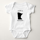Made in Minnesota MN Baby Bodysuit Baby Strampler (Vorderseite)