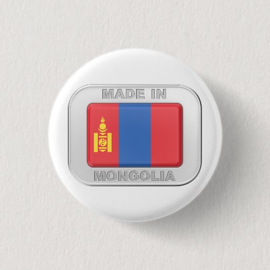 Made in Mongolia Button (Vorderseite)