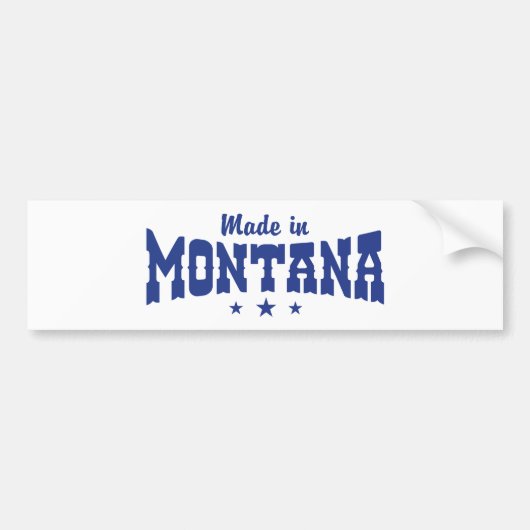Made in Montana Autoaufkleber (Vorne)
