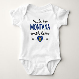 Made in Montana mit Liebe Baby Strampler