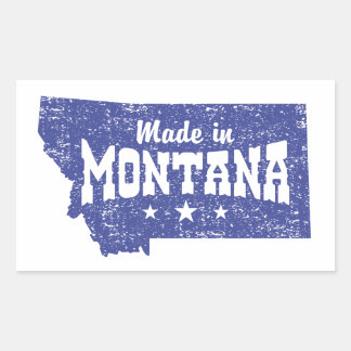 Made in Montana Rechteckiger Aufkleber