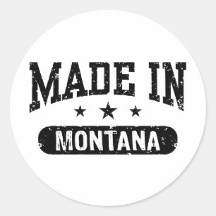 Made in Montana Runder Aufkleber