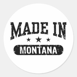 Made in Montana Runder Aufkleber