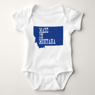 Made in Montana Shaped Säugling Montanan Big Sky Baby Strampler