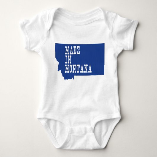 Made in Montana Shaped Säugling Montanan Big Sky Baby Strampler (Vorderseite)