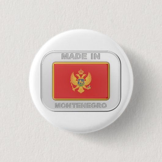 Made in Montenegro Button (Vorderseite)