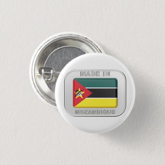 Made in Mosambik Button (Vorne & Hinten)