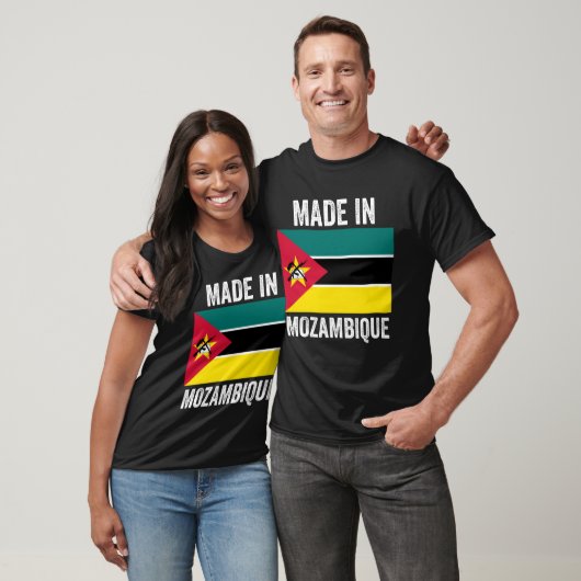 Made in mosambique // World Country National Flag T-Shirt (Unisex)