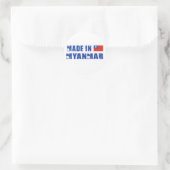 Made in Myanmar Runder Aufkleber (Tasche)