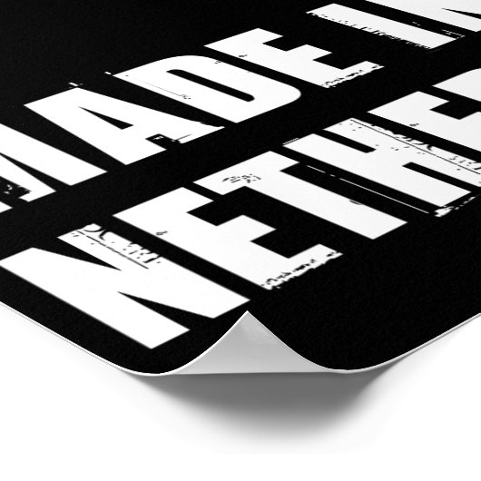 Made in Netherlands Poster (Ecke)