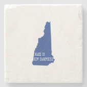 Made in New Hampshire Staat Shaped Granite Stater Steinuntersetzer (Vorderseite)
