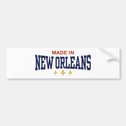 Made in New Orleans Autoaufkleber (Vorne)