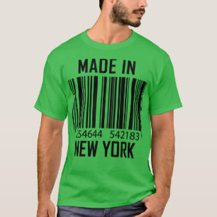 Made in New York Barcode Funny T-Shirt