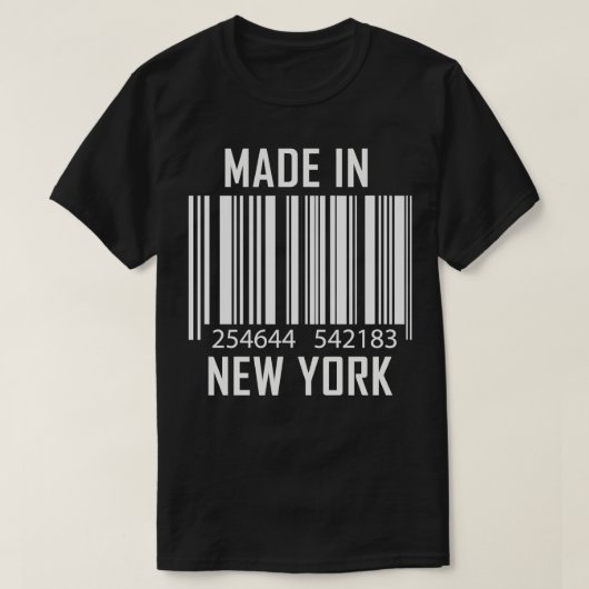 Made in New York Barcode T-Shirt (Design vorne)
