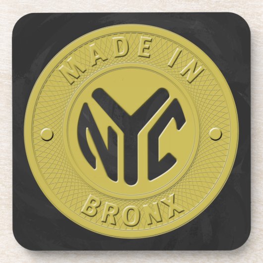 Made in New York Bronx Getränkeuntersetzer (Vorderseite)