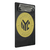 Made in New York Bronx Mini Klemmbrett (Schrägansicht)