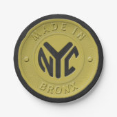 Made in New York Bronx Pappteller (Vorderseite)