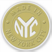 Made in New York City Token Aufkleber (Vorderseite)