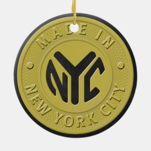 Made in New York Keramik Ornament (Hinten)