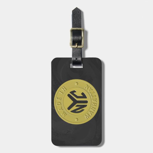 Made in New York Manhattan Gepäckanhänger (Vorderseite vertikal)