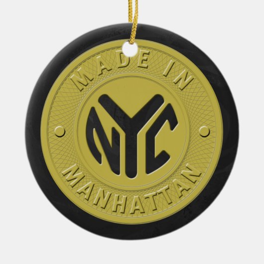 Made in New York Manhattan Keramik Ornament (Vorne)