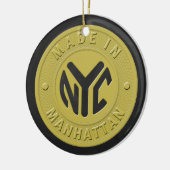 Made in New York Manhattan Keramik Ornament (Links)