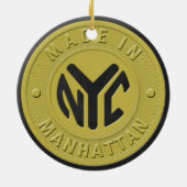 Made in New York Manhattan Keramik Ornament (Hinten)