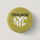 Made in New York Queens Button (Vorderseite)